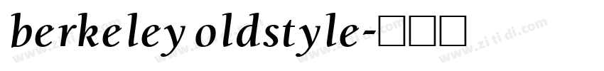 berkeley oldstyle字体转换